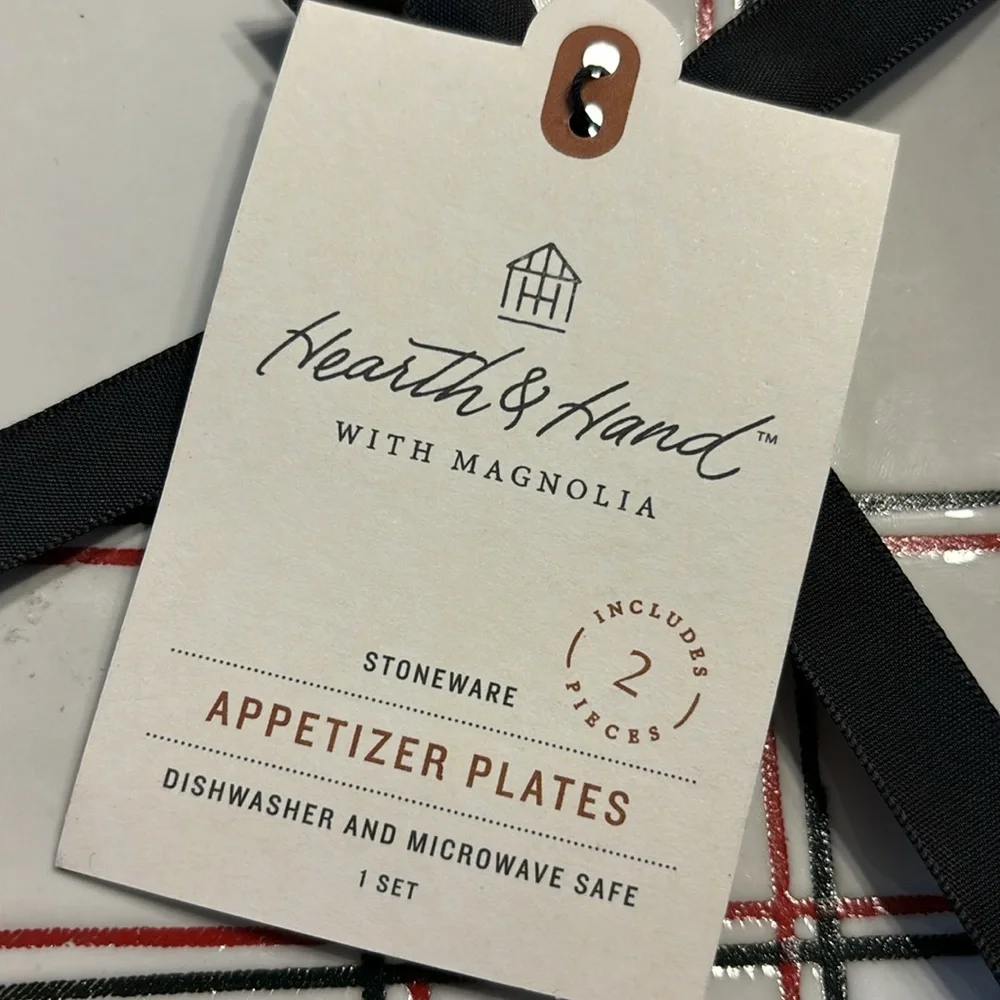 Hearth & Hand Stoneware Appetizer Plates Set of 2